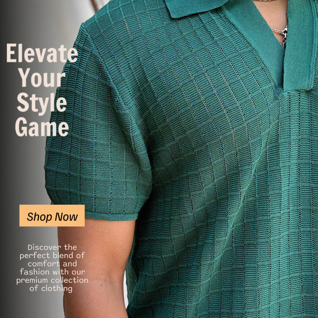 Textured Relaxed fit knitwear shirt