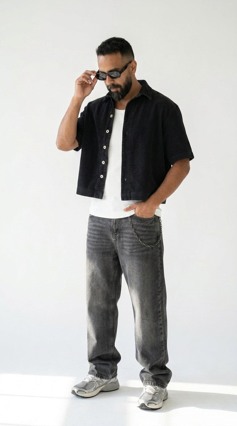 BOXFIT BLACK SHIRT