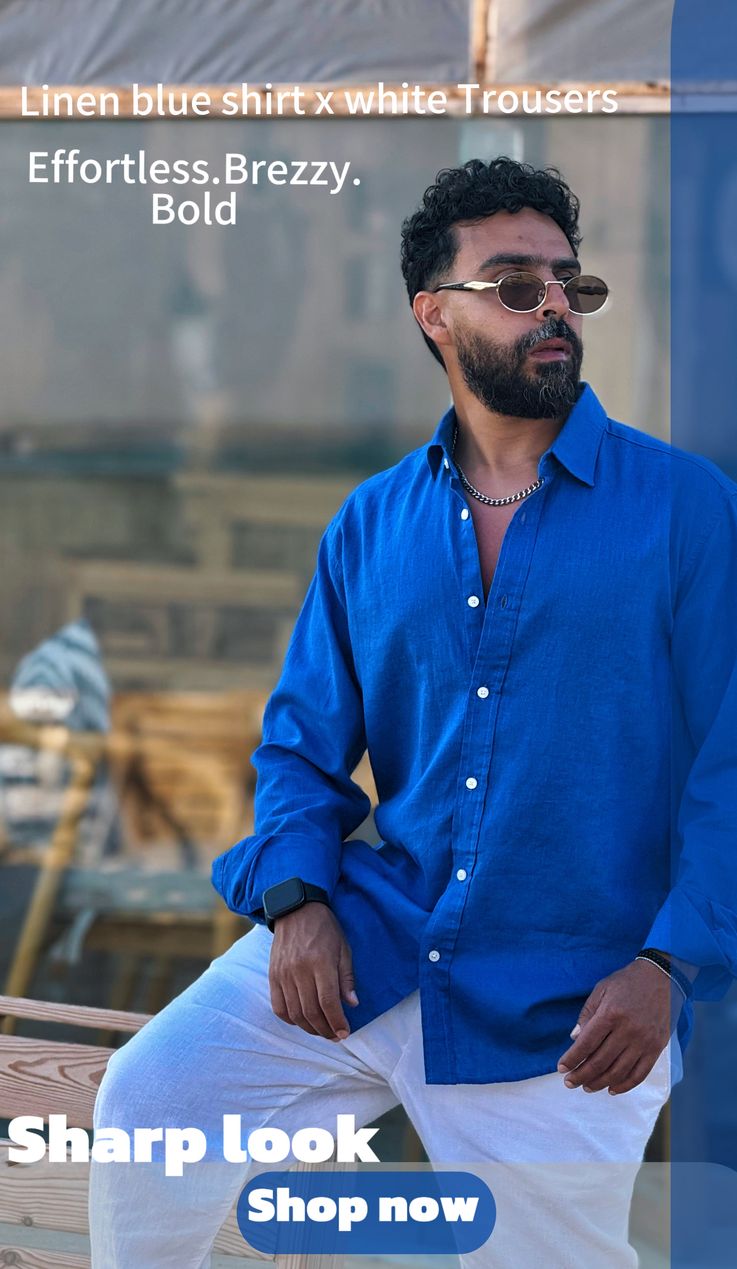 Linen Shirts Blue